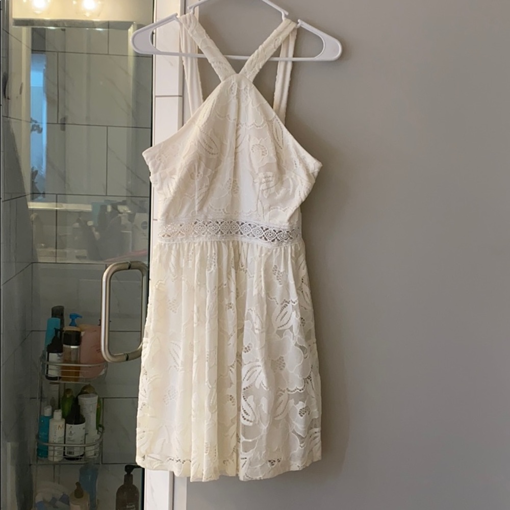 White lace dress